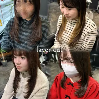 ロング ユイカ🐮暖色カラー / 再現スタイルのヘアスタイル