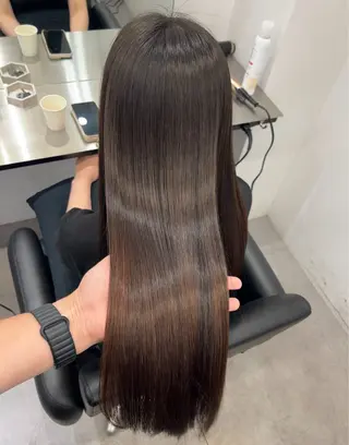 ロング 髪質改善/縮毛矯正 梅田茶屋町/西尾祐作のヘアスタイル