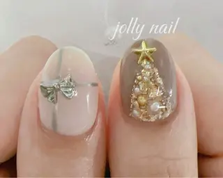 ネイル Jolly チップ長さだしのネイルデザイン