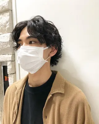 パーマ ヘアアレンジ メンズ ainico+所属・メンズ特化✂️栗原 侑也のヘアスタイル