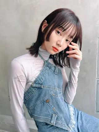 ミディアム カラー Ameri所属・艶髪／韓国ヘア🎀 Kanon︎︎⁺.のヘアスタイル