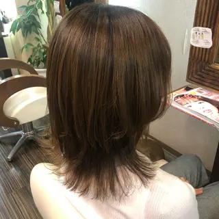 ミディアム 山崎 絵莉香のヘアスタイル