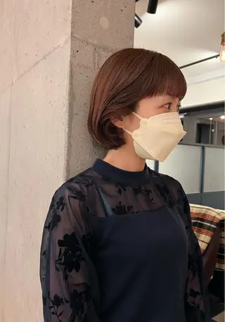 ショート 暖色/パーマ 🌼クニトウメイのヘアスタイル