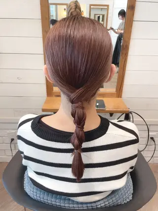 ミディアム ヘアアレンジ Hair Salon BOTTOMS所属・✨透明感ケアカラー✨ 長野ゆきなのヘアスタイル