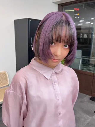 ショート カラー enn.bleach by t.a.g所属・SHUNTA /ブリーチ/レイヤーのヘアスタイル