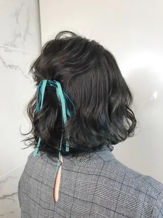 ミディアム カラー ヘアアレンジ 今井 由佳のヘアスタイル