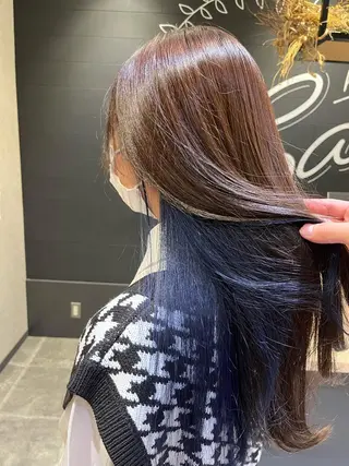 ロング カラー 名古屋／デザイン／ ブリーチ/松井亮磨のヘアスタイル