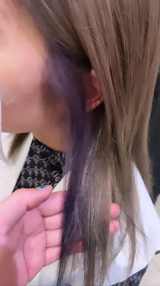 セミロング カラー 横浜/韓国風/ヘアメ /ユイナ🎀のヘアスタイル
