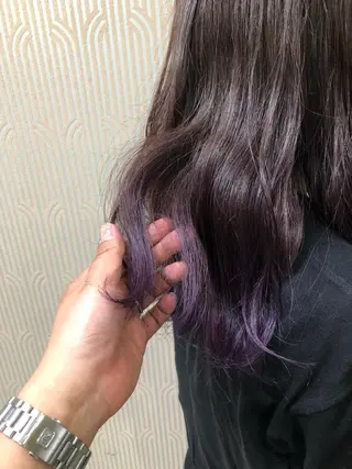 セミロング カラー 当日予約🆗ショート /ハイライト/松本のヘアスタイル