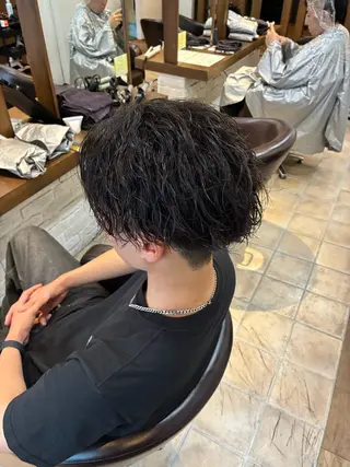 ショート パーマ メンズ Cecil hair JR尼崎店所属・JR尼崎店 村田 優真のヘアスタイル