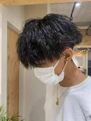 パーマ メンズ メンズブリーチカラー /パーマ ごーた立川のヘアスタイル