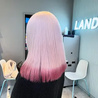 ミディアム カラー ブリーチカラー 🩵MIZUKIのヘアスタイル