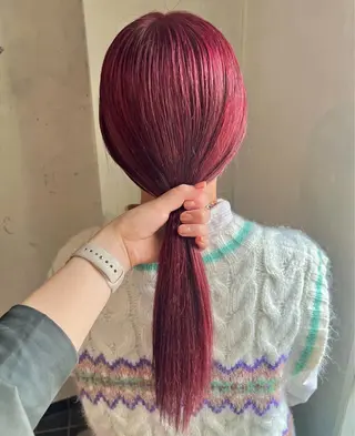 ロング カラー 片野 心愛のヘアスタイル