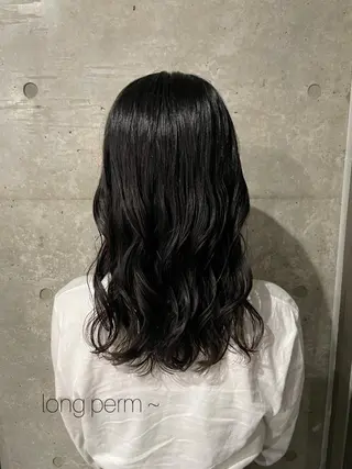 ロング パーマ ロングパーマ木村 ボブパーマのヘアスタイル