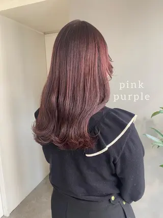 セミロング カラー ヘアアレンジ ボブ /ニュアンス/ satomi🧸💖のヘアスタイル