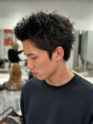 メンズ 🍐シャドウパーマ メンズ特化/守岡🍐のヘアスタイル