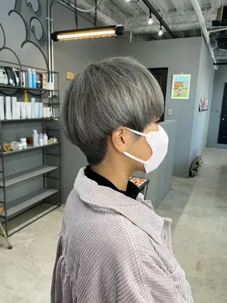 ショート カラー メンズ専門サロン wokeのヘアスタイル