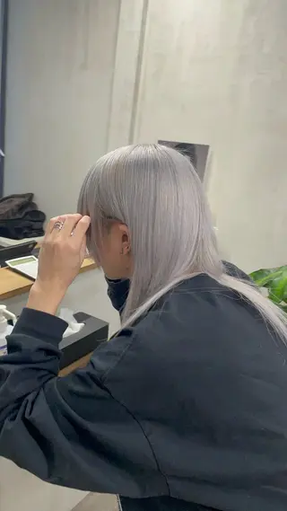 セミロング カラー ALLEN hair 梅田店のヘアスタイル