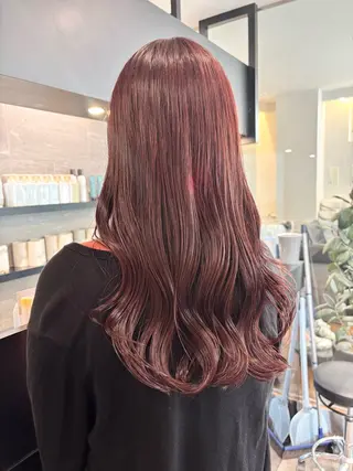 ロング カラー ブリーチなし ダブルカラー/ゆなのヘアスタイル