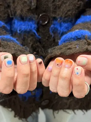 ネイル nail salon HAZY所属・HAZY☁️長堀橋 |ショートネイル🧸のネイルデザイン