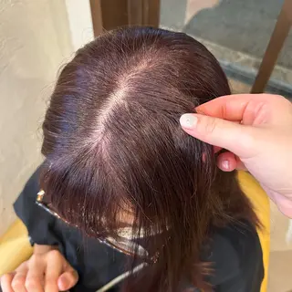 セミロング カラー chacha blanc元山のヘアスタイル