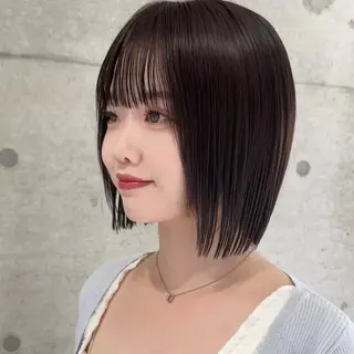 ショート カラー 一番似合うボブ /表参道/naoyaのヘアスタイル