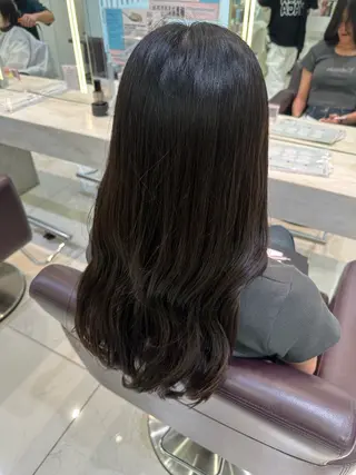 ロング ブリーチ/艶カラー /縮毛矯正/みなのヘアスタイル