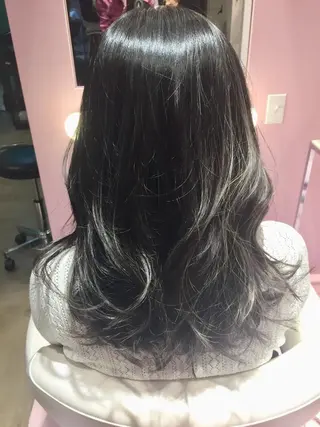 ミディアム 所渉/韓国レイヤー /ウルフカットのヘアスタイル