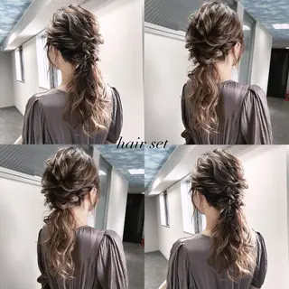 ヘアアレンジ 松井那津子 /ハイライトブリーチのヘアスタイル