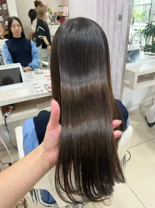 ミディアム 【髪質改善カラー】 あむ·. ⟡ 🖤のヘアスタイル