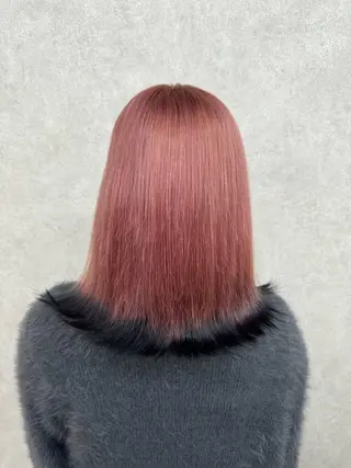 ミディアム カラー 🍎暖色カラーで大人 可愛く🍒齋藤すみれのヘアスタイル