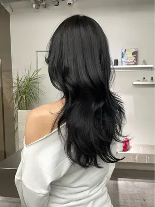 ロング カラー stén所属・HARUKA/原宿 ハイトーン/レイヤーのヘアスタイル