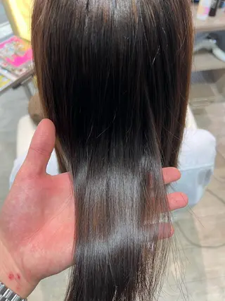 セミロング カラー 柳澤 和也のヘアスタイル