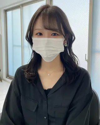 ミディアム loa所属・🔗透明感カラー🔗 エクステ✂️はるちかのヘアスタイル