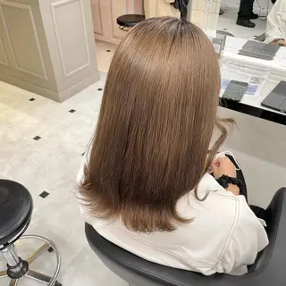 セミロング カラー ヘアアレンジ 💖うる艶カラー💖 モデル募集💖のヘアスタイル