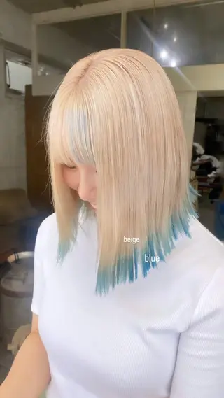 ミディアム カラー ヘアアレンジ メンズ 心斎橋美容室 Junのヘアスタイル