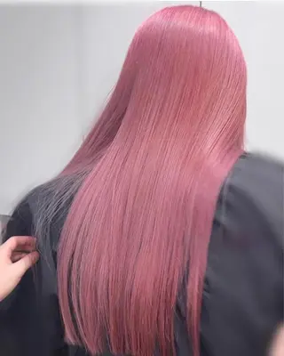 ロング カラー ヘアアレンジ 🎀韓国スリムタッキ 羽エクステ🎀kiiのヘアスタイル