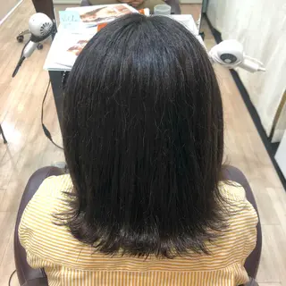 ミディアム カラー ツヤ髪質改善 💜れいな💜のヘアスタイル