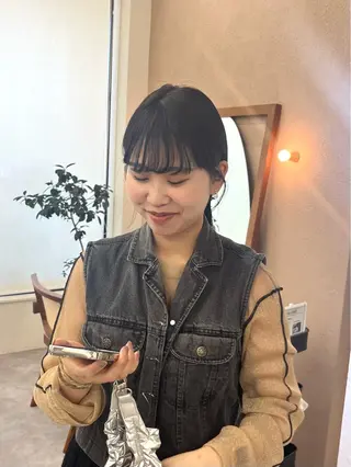 ミディアム カラー 透明感カラー🌼 沙奈のヘアスタイル