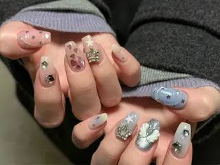 ネイル 【Zina京都駅前】 きぬがわ らむのネイルデザイン