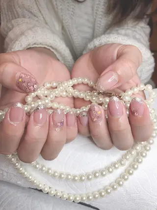 ミディアム ネイル 長さ出し専門 nynaのネイルデザイン