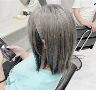 ショート 🦋ハイトーン🦋 石山 希理🦋のヘアスタイル