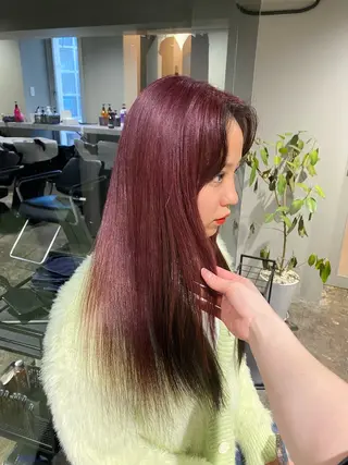 ロング ハイトーンカラー レイヤー/ juriのヘアスタイル