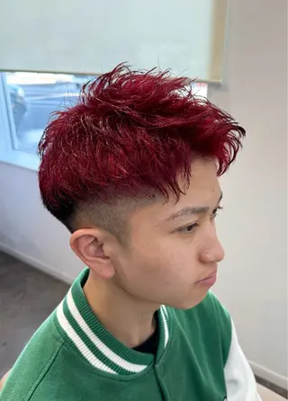 カラー メンズ Salon de Qualia(サロンドクオリア)所属・ハイトーン/外国人風 カラー/メンズパーマのヘアスタイル