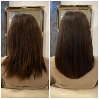 ロング カラー ツバサ 髪質改善のヘアスタイル