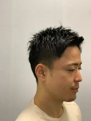 ショート ヒロ銀座プレミアムバーバー銀座店所属・田中 心のヘアスタイル