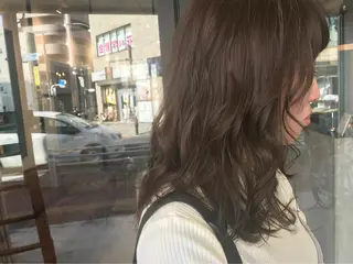 ミディアム カラー オリーブ透明感カラー 表参道/MIKUのヘアスタイル