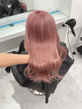 ロング カラー パーマ 似合わせハイトーン♡ みつきのヘアスタイル