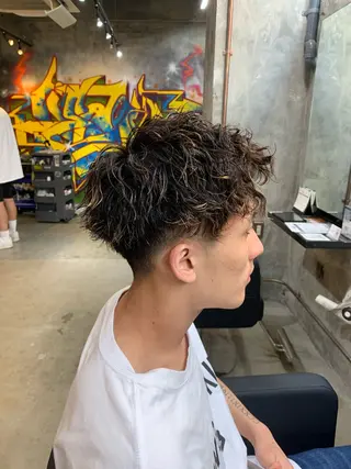 パーマ メンズ ⚡️メンズパーマ特化 mens支持◎/忠地のヘアスタイル