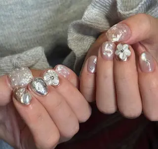 ネイル By moonネイル 🌷ワンホン/韓国風のネイルデザイン